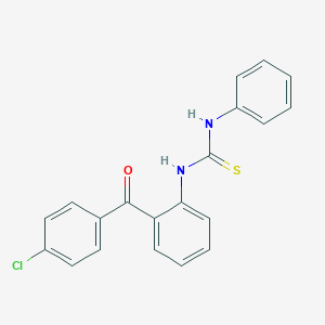molecular formula C20H15ClN2OS B488416 1-[2-(4-Chlorobenzoyl)phenyl]-3-phenylthiourea CAS No. 406713-56-2