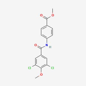 molecular formula C16H13Cl2NO4 B4884162 methyl 4-[(3,5-dichloro-4-methoxybenzoyl)amino]benzoate 