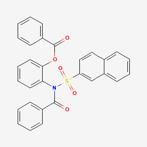 2-[benzoyl(2-naphthylsulfonyl)amino]phenyl benzoate