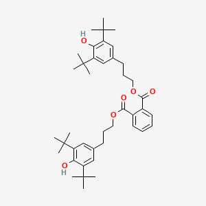 molecular formula C42H58O6 B4884245 bis[3-(3,5-di-tert-butyl-4-hydroxyphenyl)propyl] phthalate 