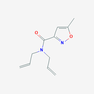 molecular formula C11H14N2O2 B4884263 N,N-diallyl-5-methyl-3-isoxazolecarboxamide 