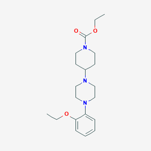 molecular formula C20H31N3O3 B4884311 ethyl 4-[4-(2-ethoxyphenyl)-1-piperazinyl]-1-piperidinecarboxylate 