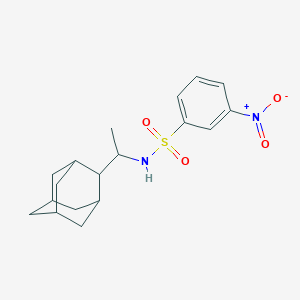 molecular formula C18H24N2O4S B4884319 N-[1-(2-adamantyl)ethyl]-3-nitrobenzenesulfonamide 