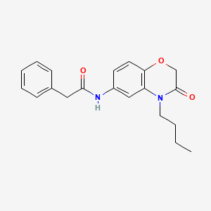 molecular formula C20H22N2O3 B4884324 N-(4-butyl-3-oxo-3,4-dihydro-2H-1,4-benzoxazin-6-yl)-2-phenylacetamide 