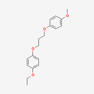 molecular formula C18H22O4 B4884338 1-ethoxy-4-[3-(4-methoxyphenoxy)propoxy]benzene 