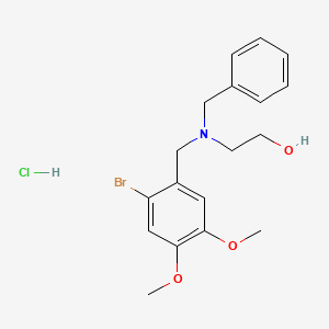 molecular formula C18H23BrClNO3 B4884350 2-[benzyl(2-bromo-4,5-dimethoxybenzyl)amino]ethanol hydrochloride 