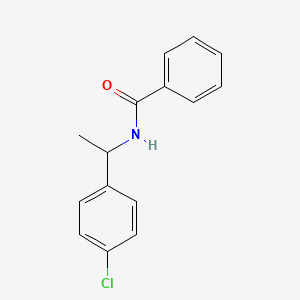 molecular formula C15H14ClNO B4884363 N-[1-(4-chlorophenyl)ethyl]benzamide 