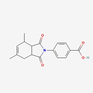 molecular formula C17H17NO4 B4884371 4-(4,6-dimethyl-1,3-dioxo-1,3,3a,4,7,7a-hexahydro-2H-isoindol-2-yl)benzoic acid 