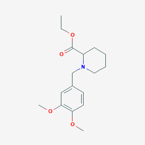 molecular formula C17H25NO4 B4884379 ethyl 1-(3,4-dimethoxybenzyl)-2-piperidinecarboxylate 