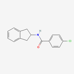 4-chloro-N-(2,3-dihydro-1H-inden-2-yl)benzamide