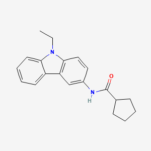 N-(9-ethyl-9H-carbazol-3-yl)cyclopentanecarboxamide