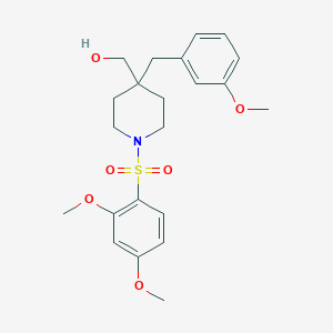 molecular formula C22H29NO6S B4884500 [1-[(2,4-dimethoxyphenyl)sulfonyl]-4-(3-methoxybenzyl)-4-piperidinyl]methanol 