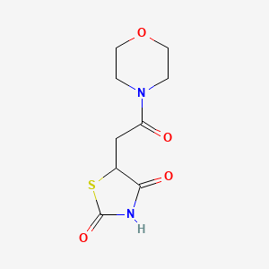 molecular formula C9H12N2O4S B4884520 5-[2-(4-morpholinyl)-2-oxoethyl]-1,3-thiazolidine-2,4-dione 