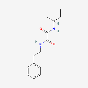 molecular formula C14H20N2O2 B4884553 N-(sec-butyl)-N'-(2-phenylethyl)ethanediamide 