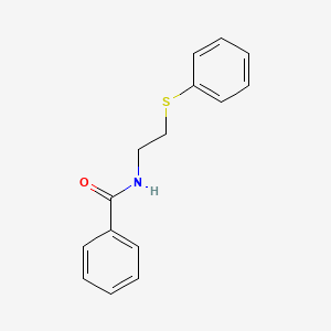 molecular formula C15H15NOS B4884578 N-[2-(phenylthio)ethyl]benzamide CAS No. 19966-32-6