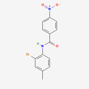 molecular formula C14H11BrN2O3 B4884594 N-(2-bromo-4-methylphenyl)-4-nitrobenzamide 