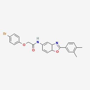 molecular formula C23H21BrN2O3 B4884598 2-(4-bromophenoxy)-N-[2-(3,4-dimethylphenyl)-3a,7a-dihydro-1,3-benzoxazol-5-yl]acetamide 