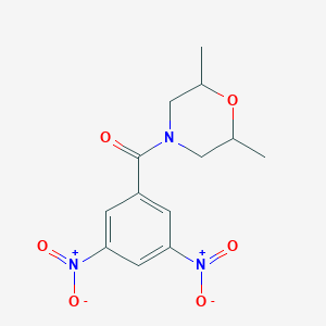 molecular formula C13H15N3O6 B4884633 4-(3,5-dinitrobenzoyl)-2,6-dimethylmorpholine 