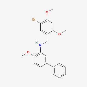 (5-bromo-2,4-dimethoxybenzyl)(4-methoxy-3-biphenylyl)amine