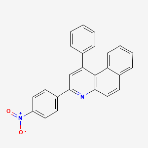 molecular formula C25H16N2O2 B4884653 3-(4-nitrophenyl)-1-phenylbenzo[f]quinoline 