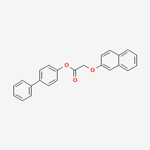 molecular formula C24H18O3 B4884685 4-biphenylyl (2-naphthyloxy)acetate 