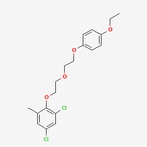 molecular formula C19H22Cl2O4 B4884694 1,5-dichloro-2-{2-[2-(4-ethoxyphenoxy)ethoxy]ethoxy}-3-methylbenzene 