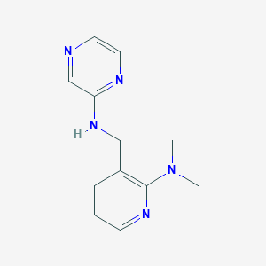 molecular formula C12H15N5 B4884701 N-{[2-(dimethylamino)-3-pyridinyl]methyl}-2-pyrazinamine 