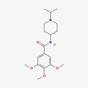 molecular formula C18H28N2O4 B4884704 N-(1-isopropyl-4-piperidinyl)-3,4,5-trimethoxybenzamide CAS No. 959241-12-4