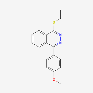 molecular formula C17H16N2OS B4884717 1-(ethylthio)-4-(4-methoxyphenyl)phthalazine 