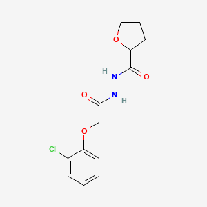 molecular formula C13H15ClN2O4 B4884719 N'-[2-(2-chlorophenoxy)acetyl]tetrahydro-2-furancarbohydrazide 