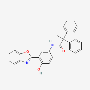 N-[3-(1,3-benzoxazol-2-yl)-4-hydroxyphenyl]-2,2-diphenylpropanamide