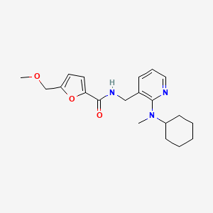 molecular formula C20H27N3O3 B4884807 N-({2-[cyclohexyl(methyl)amino]-3-pyridinyl}methyl)-5-(methoxymethyl)-2-furamide 