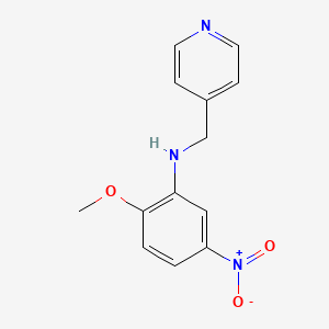 molecular formula C13H13N3O3 B4884845 (2-methoxy-5-nitrophenyl)(4-pyridinylmethyl)amine 