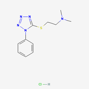 molecular formula C11H16ClN5S B4884921 N,N-dimethyl-2-[(1-phenyl-1H-tetrazol-5-yl)thio]ethanamine hydrochloride 