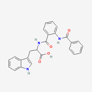 molecular formula C25H21N3O4 B4884933 N-[2-(benzoylamino)benzoyl]tryptophan 