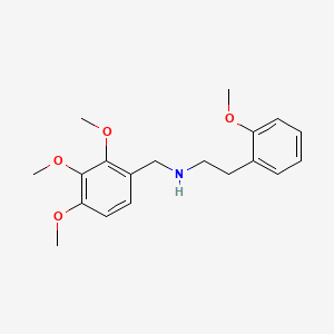 molecular formula C19H25NO4 B4884952 2-(2-methoxyphenyl)-N-(2,3,4-trimethoxybenzyl)ethanamine 