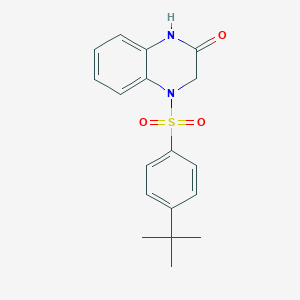 4-[(4-tert-butylphenyl)sulfonyl]-3,4-dihydro-2(1H)-quinoxalinone