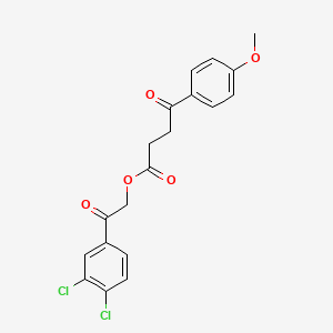molecular formula C19H16Cl2O5 B4884971 2-(3,4-dichlorophenyl)-2-oxoethyl 4-(4-methoxyphenyl)-4-oxobutanoate 