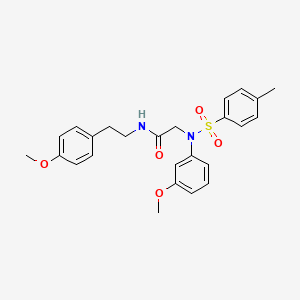 N~2~-(3-methoxyphenyl)-N~1~-[2-(4-methoxyphenyl)ethyl]-N~2~-[(4-methylphenyl)sulfonyl]glycinamide