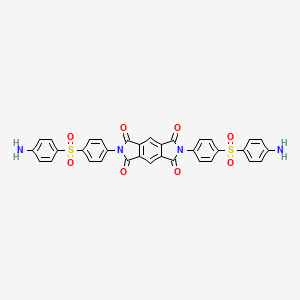 molecular formula C34H22N4O8S2 B4885037 2,6-bis{4-[(4-aminophenyl)sulfonyl]phenyl}pyrrolo[3,4-f]isoindole-1,3,5,7(2H,6H)-tetrone 