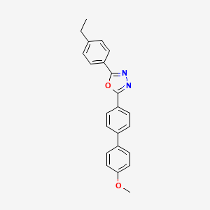 2-(4-ethylphenyl)-5-(4'-methoxy-4-biphenylyl)-1,3,4-oxadiazole