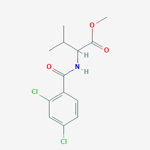 molecular formula C13H15Cl2NO3 B4885082 methyl N-(2,4-dichlorobenzoyl)valinate 