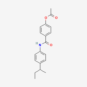 molecular formula C19H21NO3 B4885085 4-{[(4-sec-butylphenyl)amino]carbonyl}phenyl acetate 