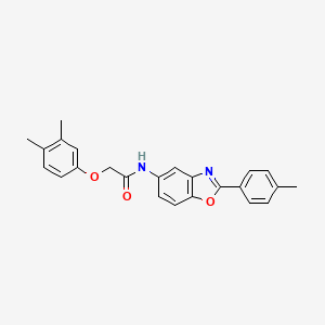 molecular formula C24H22N2O3 B4885098 2-(3,4-dimethylphenoxy)-N-[2-(4-methylphenyl)-1,3-benzoxazol-5-yl]acetamide 