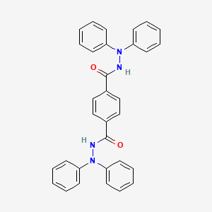 molecular formula C32H26N4O2 B4885119 N'~1~,N'~1~,N'~4~,N'~4~-tetraphenylterephthalohydrazide CAS No. 7252-46-2