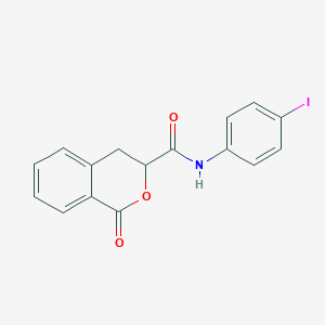 molecular formula C16H12INO3 B488514 N-(4-iodophenyl)-1-oxo-3,4-dihydro-1H-isochromene-3-carboxamide CAS No. 627889-93-4