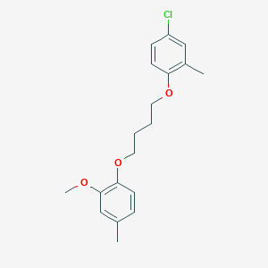 molecular formula C19H23ClO3 B4885179 4-chloro-1-[4-(2-methoxy-4-methylphenoxy)butoxy]-2-methylbenzene 