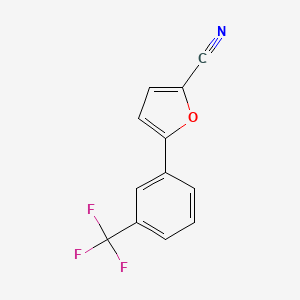 molecular formula C12H6F3NO B4885220 5-[3-(trifluoromethyl)phenyl]-2-furonitrile 