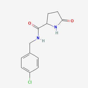 molecular formula C12H13ClN2O2 B4885234 N-(4-chlorobenzyl)-5-oxoprolinamide 