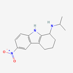 molecular formula C15H19N3O2 B4885252 N-isopropyl-6-nitro-2,3,4,9-tetrahydro-1H-carbazol-1-amine 